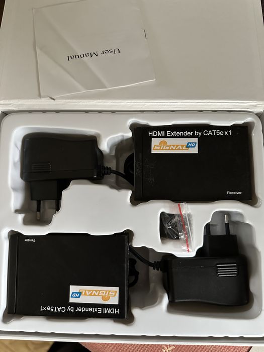 HDMI przedłuzacz skrętką CAT5/5e/6