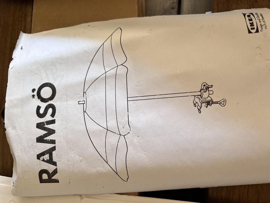 Mesa picnic crianca IKEA RESO com chapeu sol Ramso