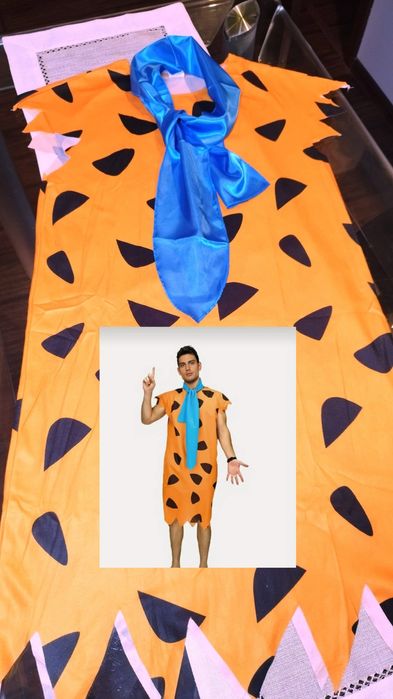 Nowy!! Kostium Fred Flinston Jaskiniowcy przebranie strój roz XL