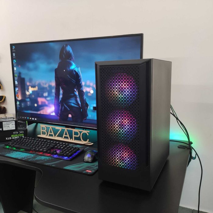 Компютер Новый Ryzen 5 5500, 16GB DDR4, GTX 1660 Super 6GB, SSD 512GB