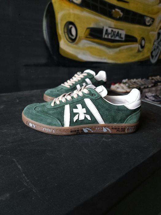 PREMIATA スニーカー ベージュ/レッド/グリーン　ほぼ未使用　38サイズ Premiata Bonnie 6902 в наявності.: 10 000 грн. - Кросівки для