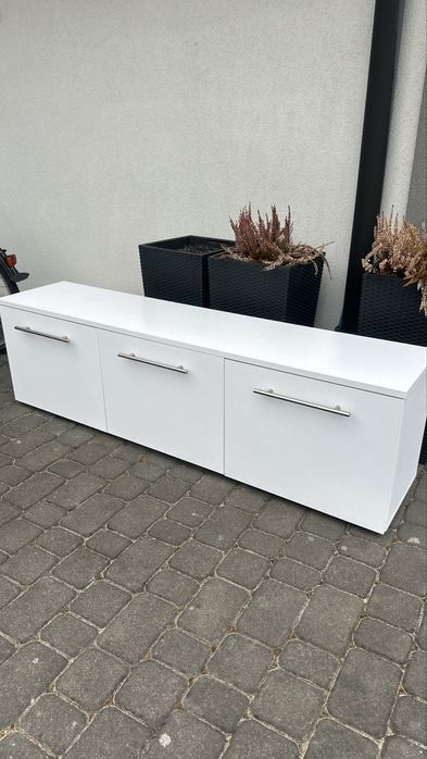 Szafka na buty biała 150 cm – nowoczesna, pojemna