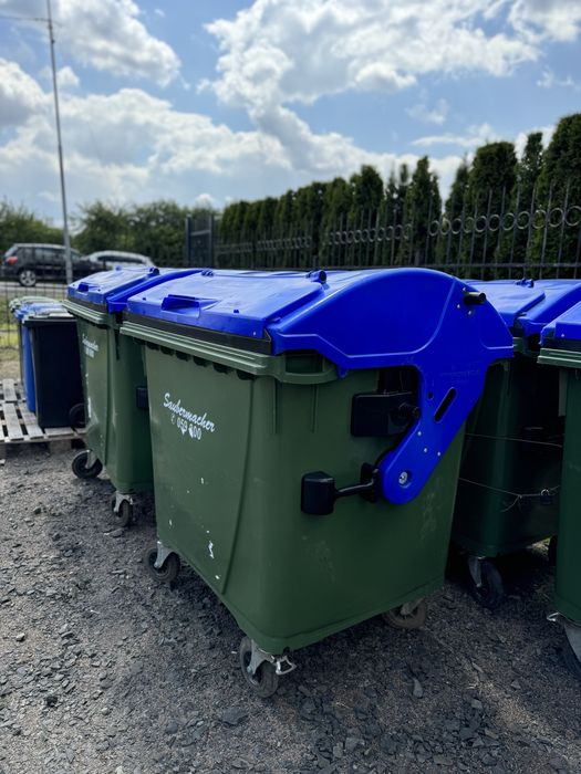 Пластиковий контейнер для сміття 1100л. Бак для сміття. Контейнер 1.1м