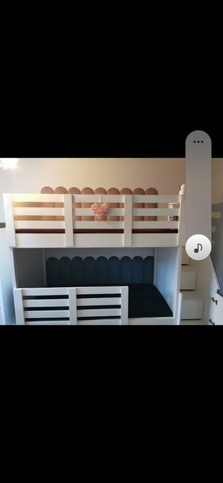 Łóżko piętrowe 90x180