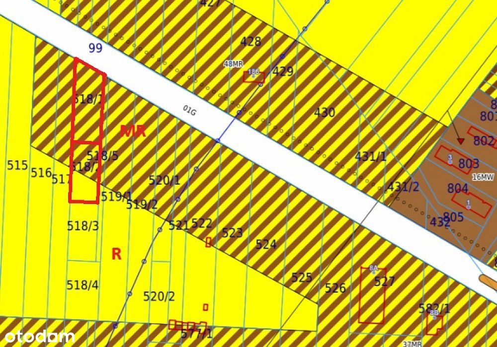 Działki budowlane/27 arów/Kamień
