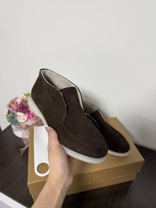 Лоферы зимние, на байке