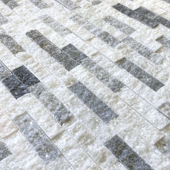 Panel ścienny Elewacja Marmur Stackstone Cloudy Grey 10x36x0,8-1,3 cm