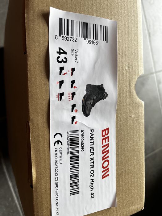 Buty taktyczne 43r.  Bennon  Panther XTR02 Hight-Black