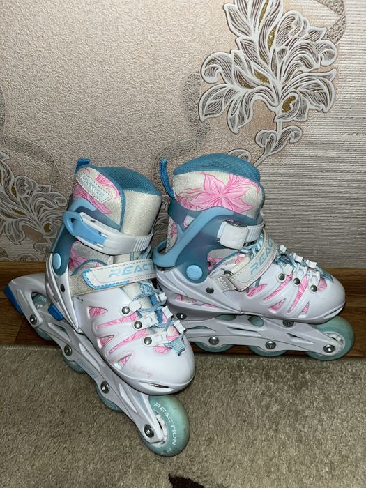 Ролики Reaction дитячі в гарному стані (для дівчинки )