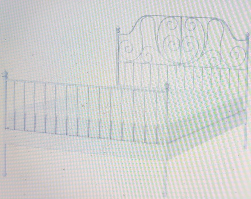 Estrutura de cama em ferro IKEA