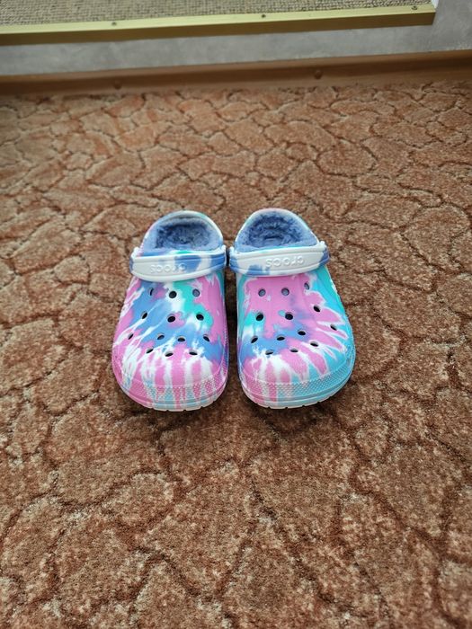 Оригинальные децкие Crocs с подкладой