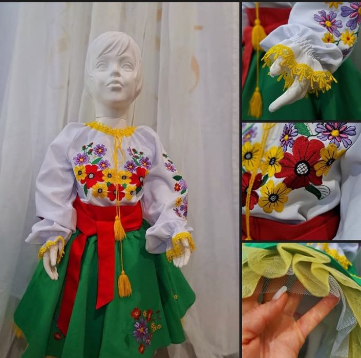 Вишиванка для хлопчика, дівчинки (сорочка,шаровари,спідничка, костюм)