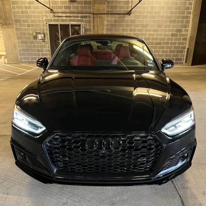 Audi A5 F5 Gril Atrapa Chłodnicy Plaster Miodu 16-19 PDC Kamera Czarny