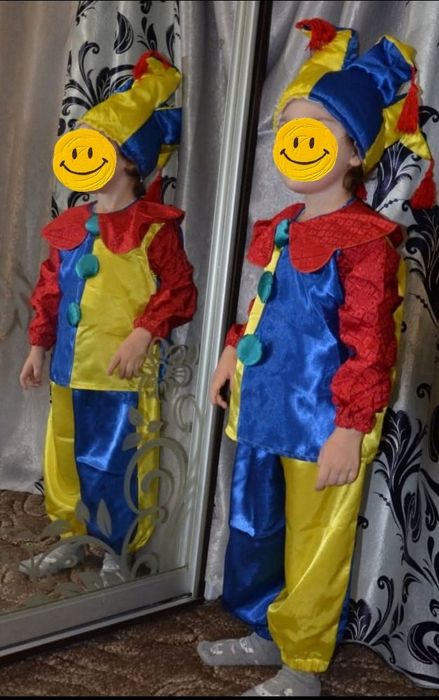 Костюм шута, петрушки, клоуна, скоморох