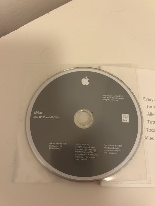 Mac OS Snow Leopard 10.6.1 dla iMac