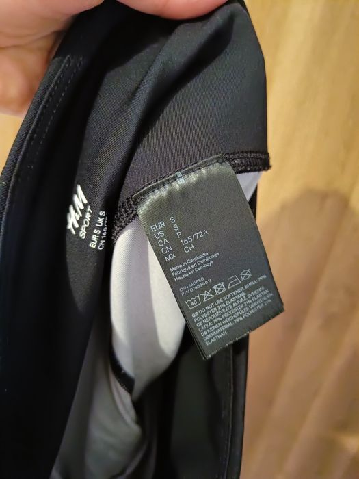 Sportowe legginsy modelujące pośladki h&m S nowe