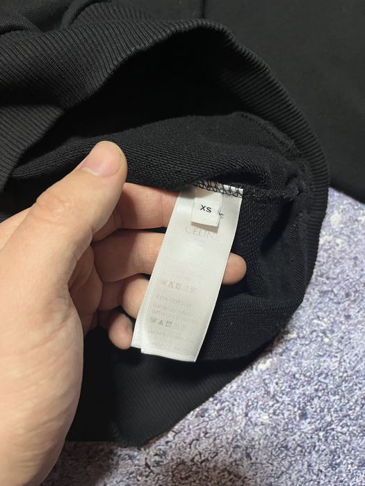 Черная премиальная худи кофта мужская Celine (Оригинал)