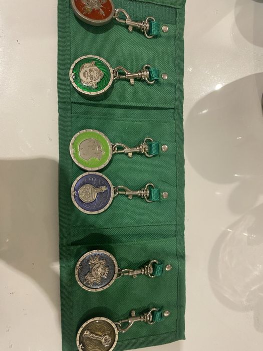 Kolekcjonerski zestaw breloków / kluczy Shrek – Retro Gadżety Lat 2000 [Komplet w etui]