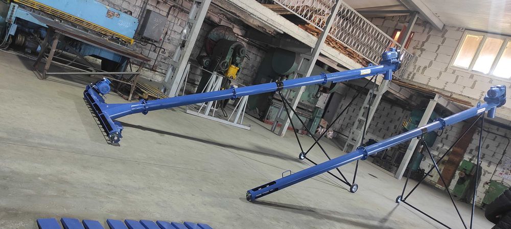 Шнек, навантажувач, протруювач, шнековый погрузчик, конвеєр 133х4 м