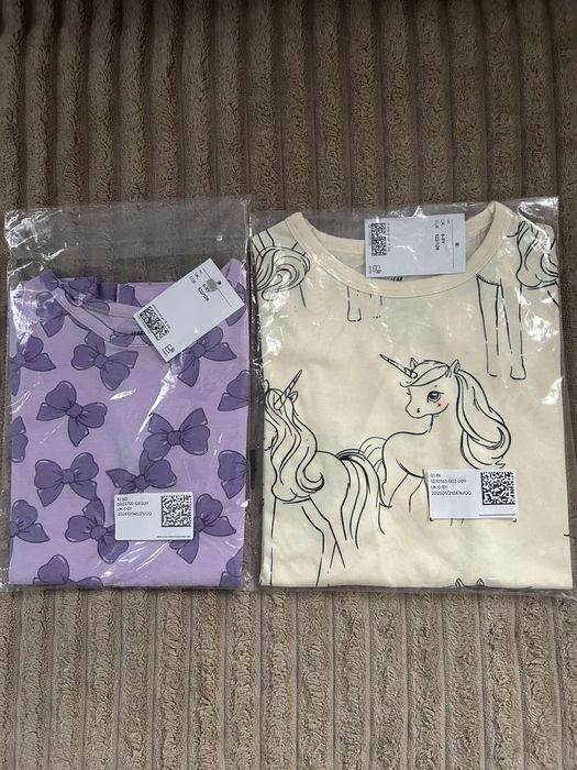 Нові фірмові реглани H&M на дівчинку 6-8 років