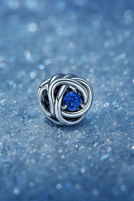 Nowy Pandora CHARMS Zawieszka Srebrna do Pandora APART Koralik