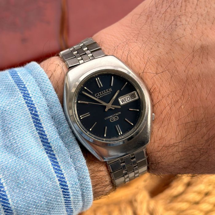 1972, Citizen Cosmotron. Zegarek vintage elektroniczno-mechaniczny.