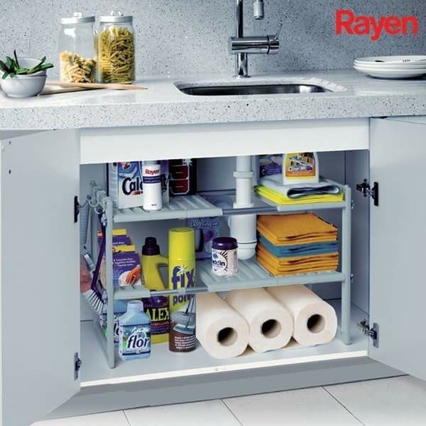 Prateleira de arrumação extensivel