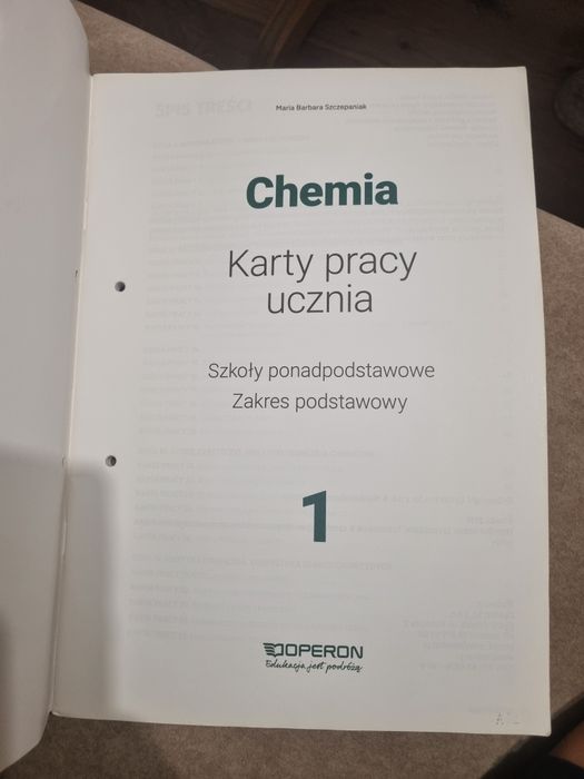 Karty pracy Chemia 1, zakres podstawowy