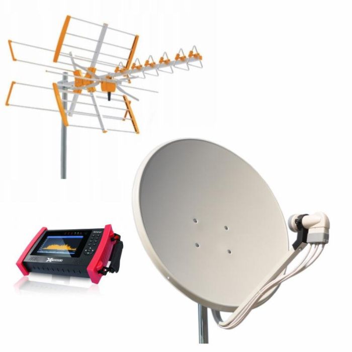 Montaż anten sat , dvb-t ustawianie, wieszanie telewizorów Lipno tanio