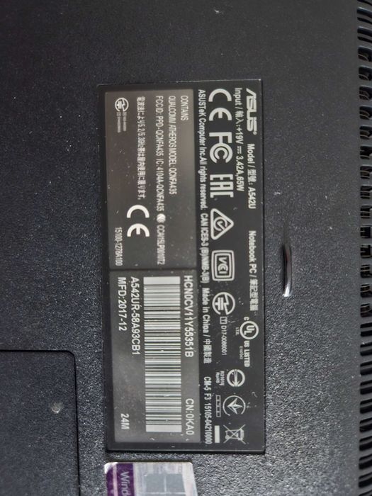 ASUS x542u - AVARIADO - Peças