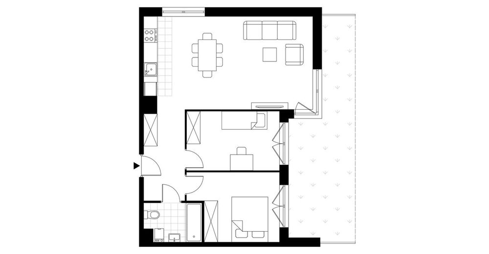 3-pokojowe mieszkanie 64 m² + ogródek Bez Prowizji - Widok 4