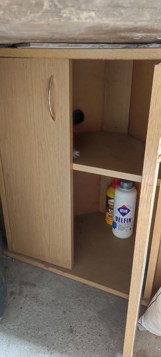 Акваріум кутовий  комплект  з тумбочкою  70l