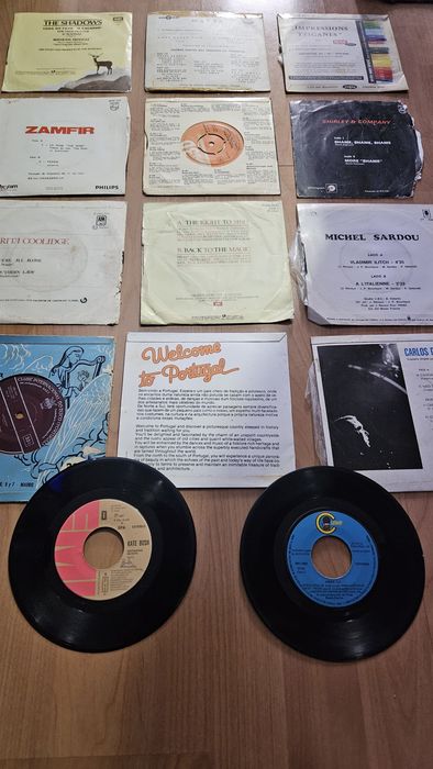 Vários Mini Discos Vinil Antigos