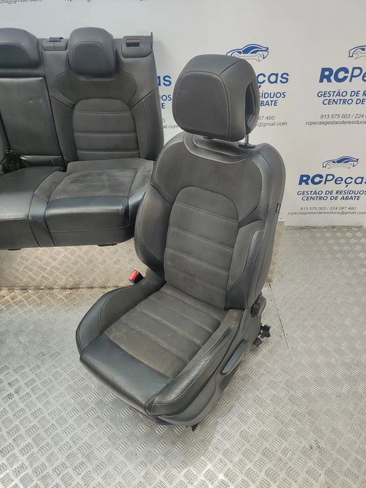 Conjunto Bancos Pele Alcantra Frente Frontais Tras Traseiros Citroen DS DS5 Sport 2011 a 2018