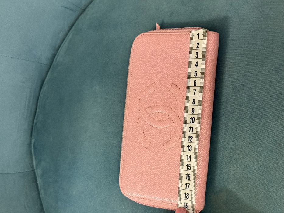 гаманець CHANEL оригінал шкіра ікра рожевий сумка