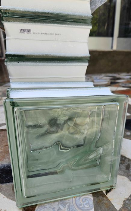 Azuleijo vidro cristal ondulado