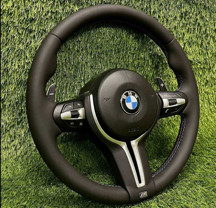 ‼️ Спортивний Руль BMW M Style ‼️ Ціна з подушкою! Premium Кермо зі Шкіри Nappa M3 F30 F31 F32 F33 F36 F20 F21 F10 F11 X3 F25 X5 F15