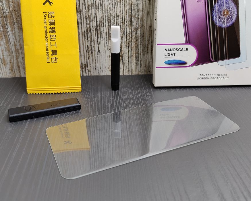 Стекло изогнутое на Samsung S21 Ultra/ S23 Ultra на УФ клею. Скло