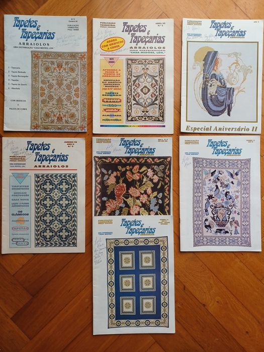 7 Revistas "Tapetes e Tapeçarias"