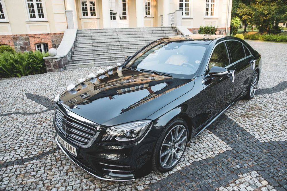 Samochód do Ślubu Mercedes S-Klasa Auto na Wesele Jasne Wnętrze SŁUPSK