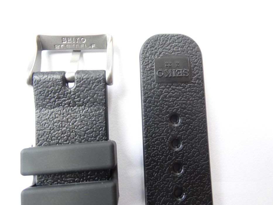 Czarny pasek 20mm 22mm silikonowy do zegarków Seiko Citizen Orient