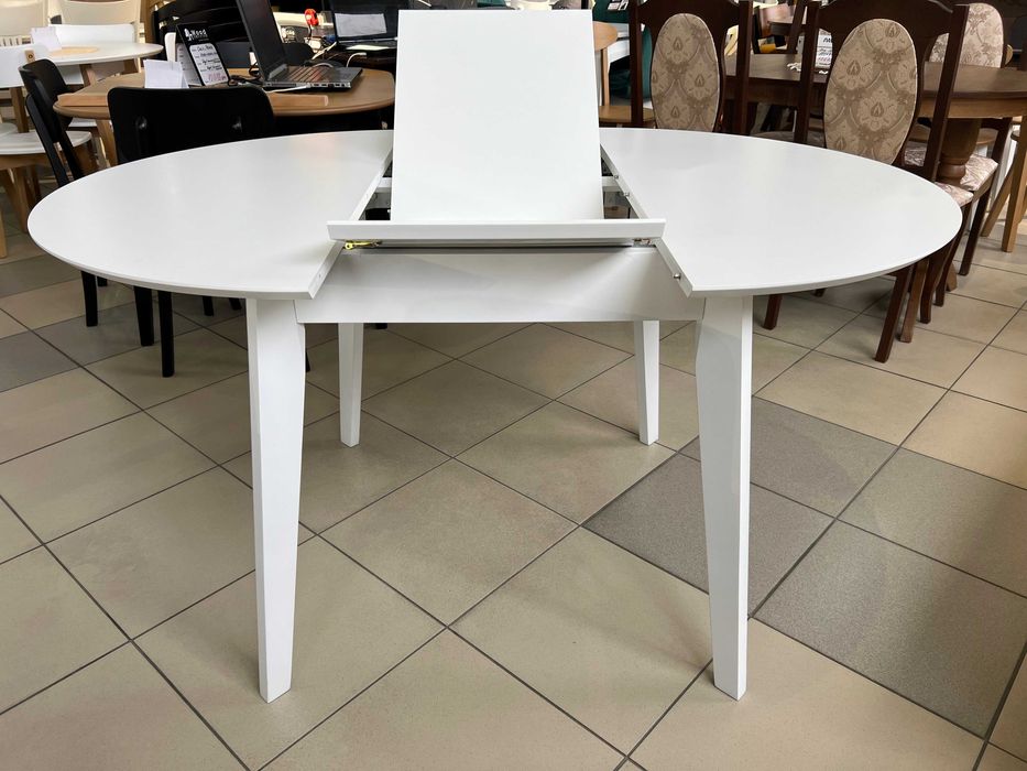 Стіл Марс Д100+40 кухонний круглий розкладний на кухню бук для кухні