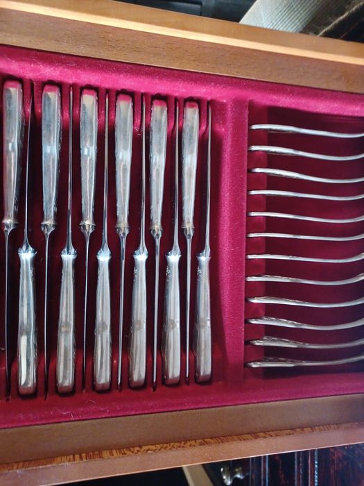 Faqueiro em Prata ( Arte Nova)  Completo, sem uso e com caixa