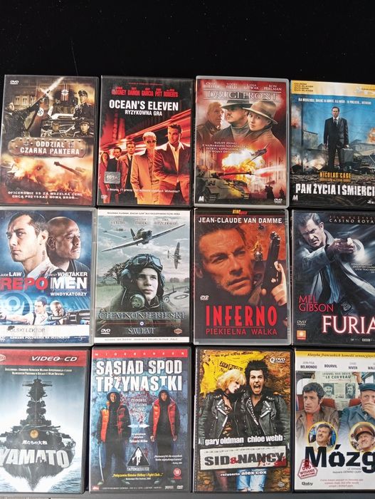 Sprzedam filmy  dvd stan kolekcjonerski polecam