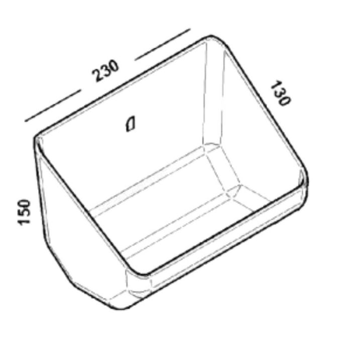 Korytko ścienne na pasze dla prosiąt
