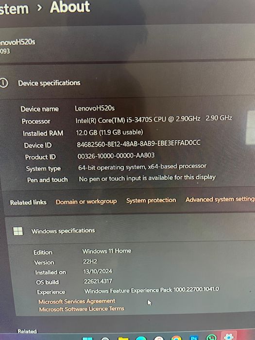Lenovo H520s i5