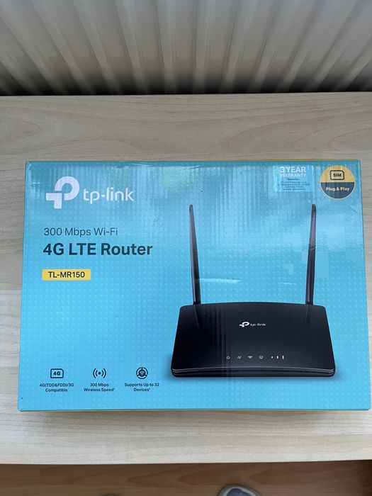 Nowy Router TP-Link TL-MR150 4G LTE Wi-Fi | Na kartę SIM