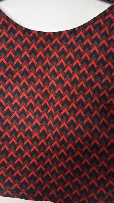 Top Curto Estampado Zig Zag