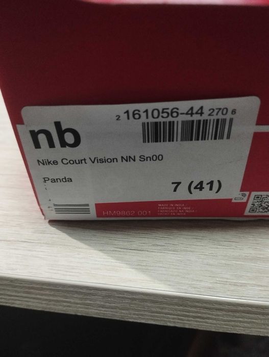 Nike Court Vision NN Sn00 Panda (Tamanho 41 )