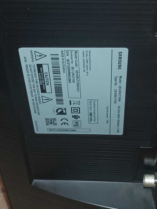 Smart TV Samsung 43" 4K UHD